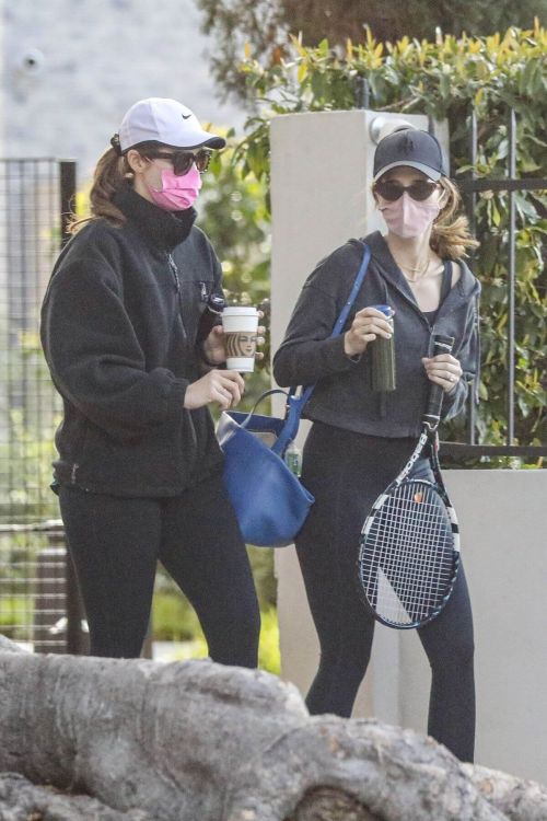 Katherine and Christina Schwarzenegger Spotted While Leaving Tennis Court in Brentwood 03/11/2021 1