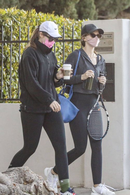 Katherine and Christina Schwarzenegger Spotted While Leaving Tennis Court in Brentwood 03/11/2021 9