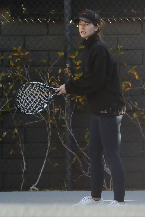Katherine Schwarzenegger Enjoys at a Tennis Court in Santa Monica 03/23/2021 6