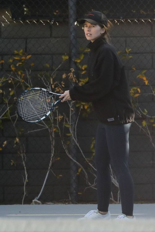 Katherine Schwarzenegger Enjoys at a Tennis Court in Santa Monica 03/23/2021 4