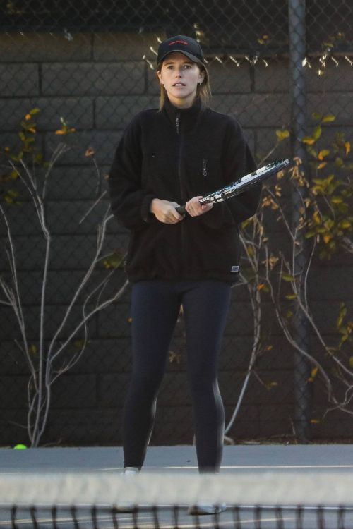 Katherine Schwarzenegger Enjoys at a Tennis Court in Santa Monica 03/23/2021 5