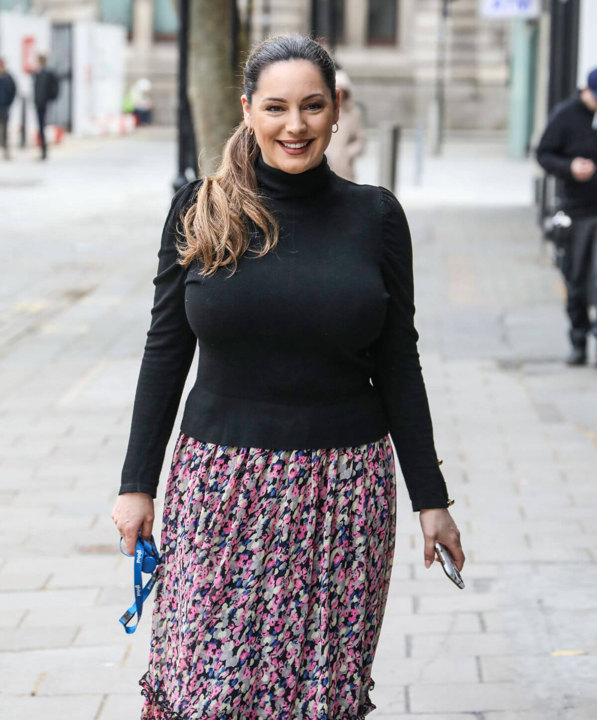 Kelly Brook is Arriving at Heart FM Show in London 03/24/2021