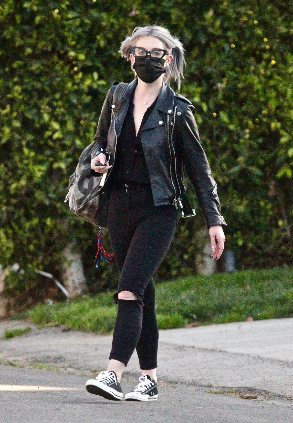 Kelly Osbourne is Seen Leaving Her Brother Jack House in Los Angeles 03/21/2021