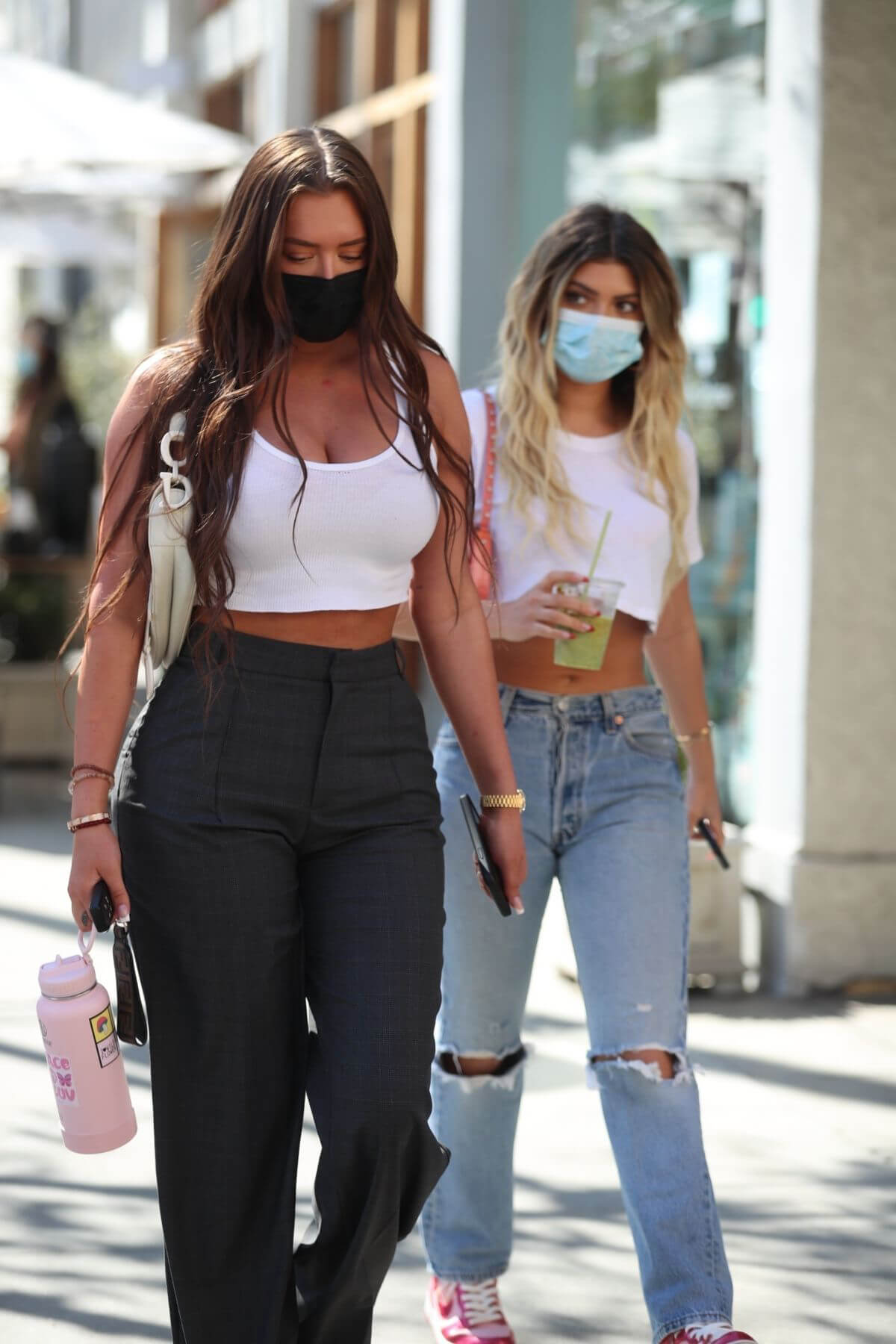 Kelsey Calemine and Anastasia Karanikolaou Spotted in Beverly Hills 02/24/2021