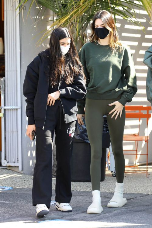 Kendall Jenner and Lauren Perez Steps Out for Coffee in West Hollywood 03/19/2021 5