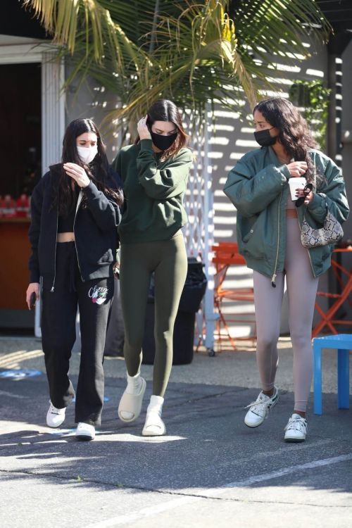 Kendall Jenner and Lauren Perez Steps Out for Coffee in West Hollywood 03/19/2021 2