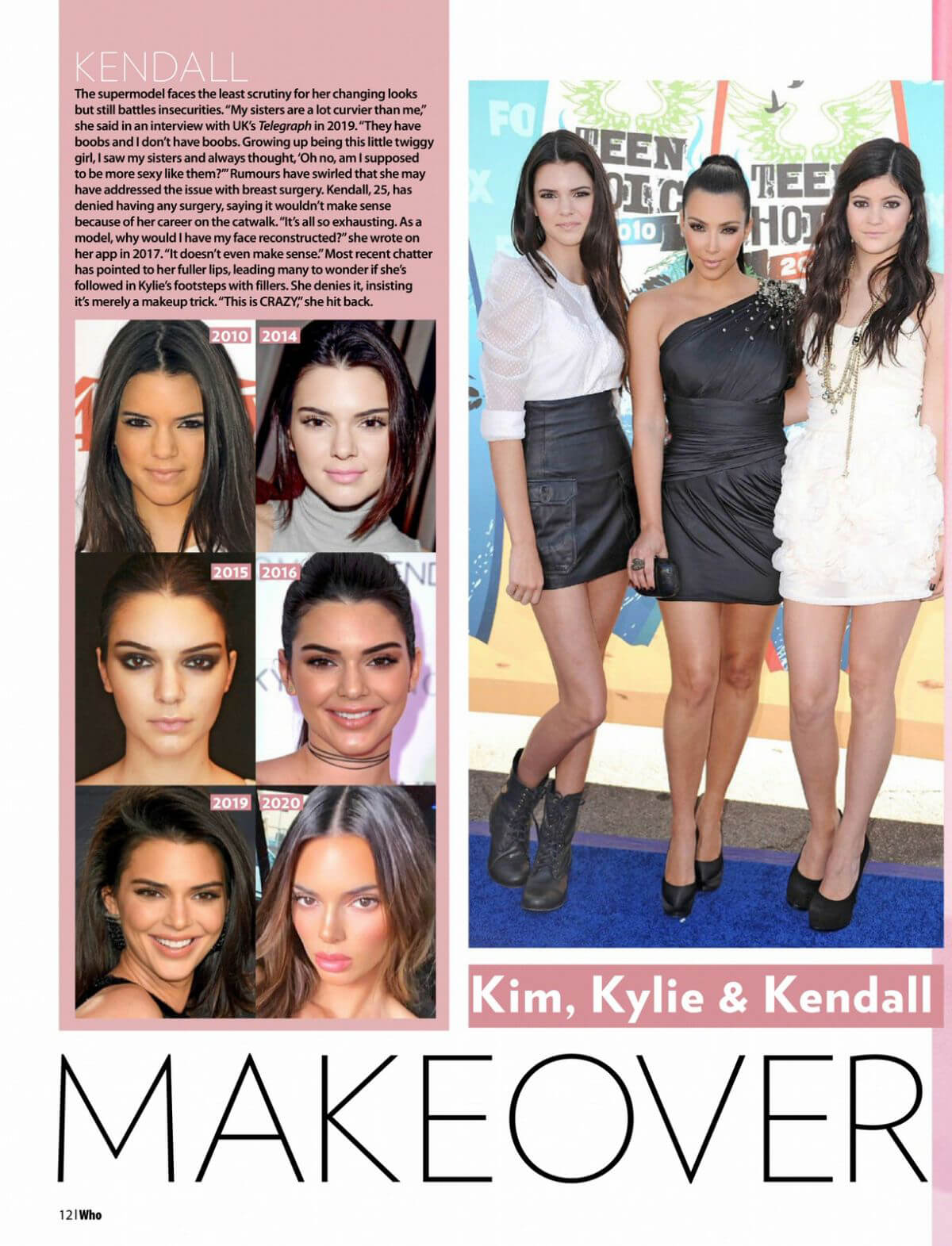 Kim Kardashian, Kendall and Kylie Jenner in Who Magazine, March 2021 1