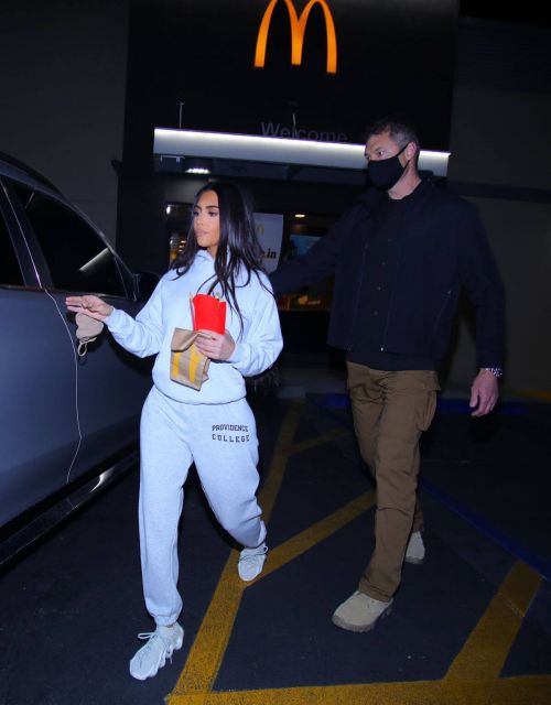 Kim Kardashian Seen at a McDonalds in Calabasas 03/16/2021