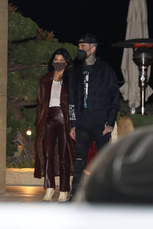 Kourtney Kardashian and Travis Barker Spotted at Nobu in Malibu 03/25/2021