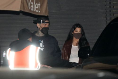 Kourtney Kardashian and Travis Barker Spotted at Nobu in Malibu 03/25/2021 1