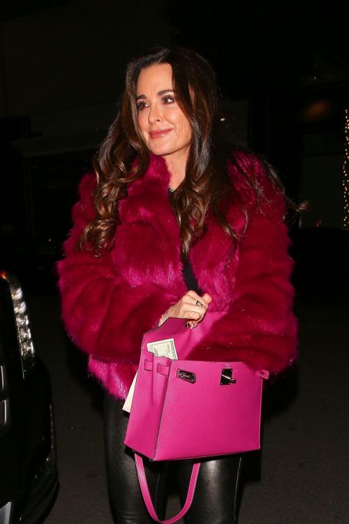 Kyle Richards Seen at Kathy Hilton