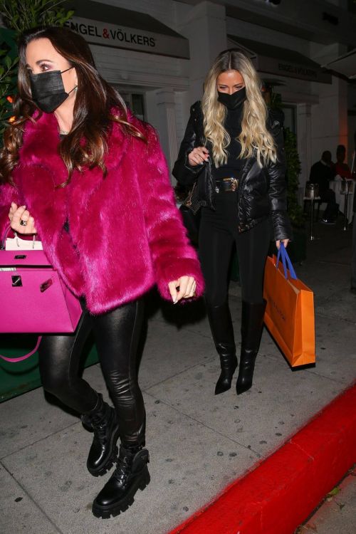 Kyle Richards Seen at Kathy Hilton