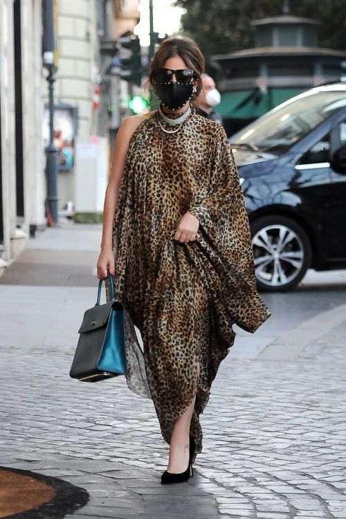 Lady Gaga in Leopard Dress Out and About in Rome 02/24/2021 8