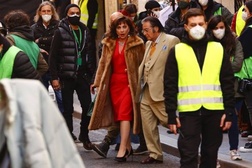 Lady Gaga is Arriving on the Set of House of Gucci in Rome 03/31/2021 4