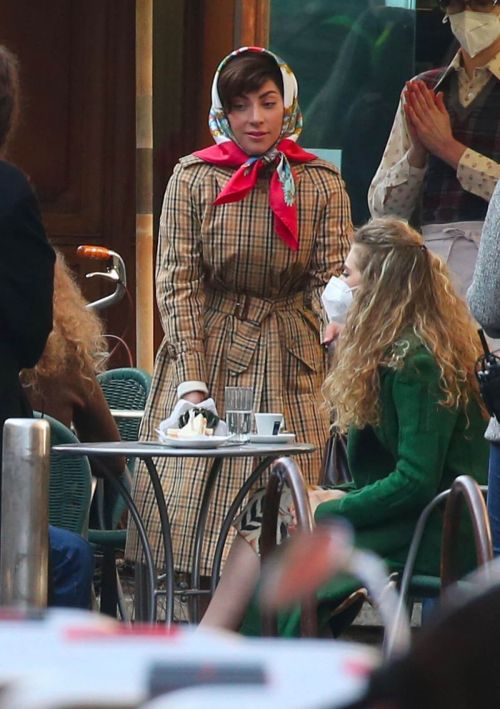 Lady Gaga Seen on The Set of Ridley Scott