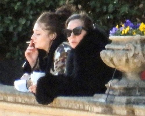 Lady Gaga Takes a Break from Filming House of Gucci 03/19/2021