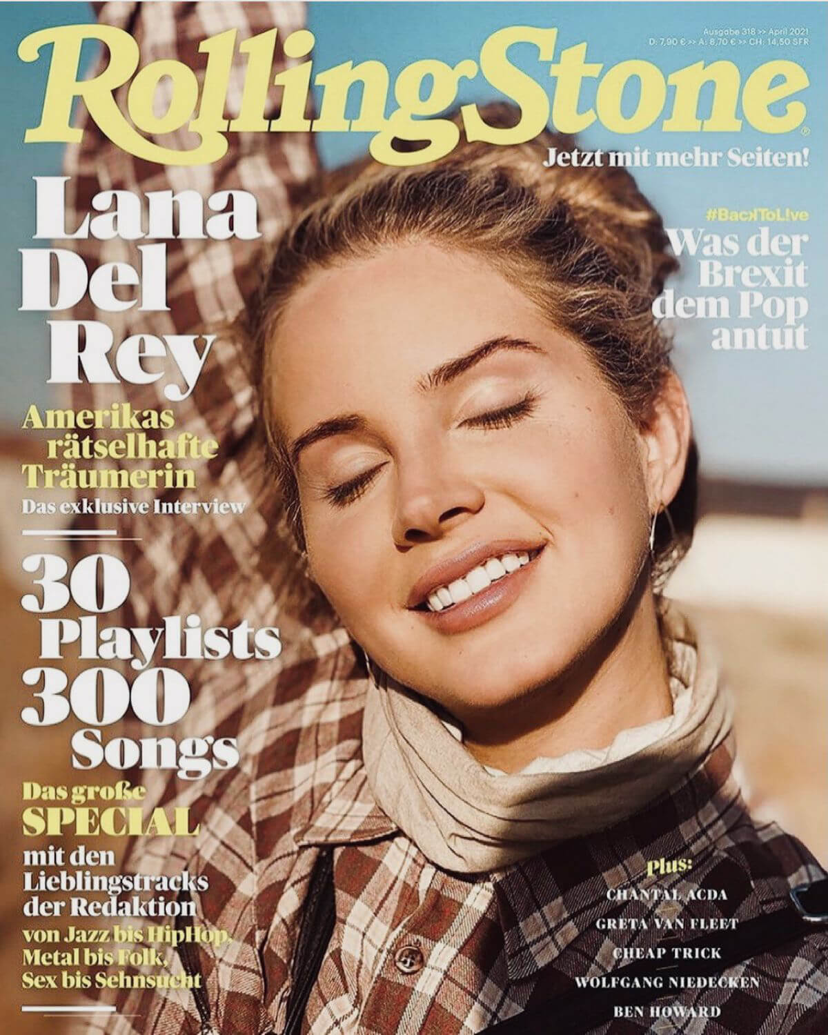 Lana Del Rey Covers Rolling Stone Magazine, Germany April 2021