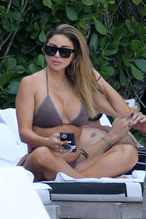 Larsa Pippen Seen in Bikini at a Pool in Miami 03/13/2021 7
