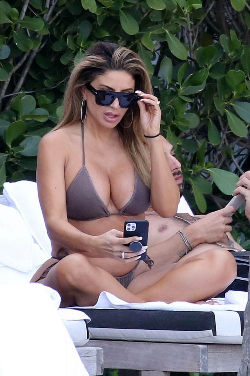 Larsa Pippen Seen in Bikini at a Pool in Miami 03/13/2021 9