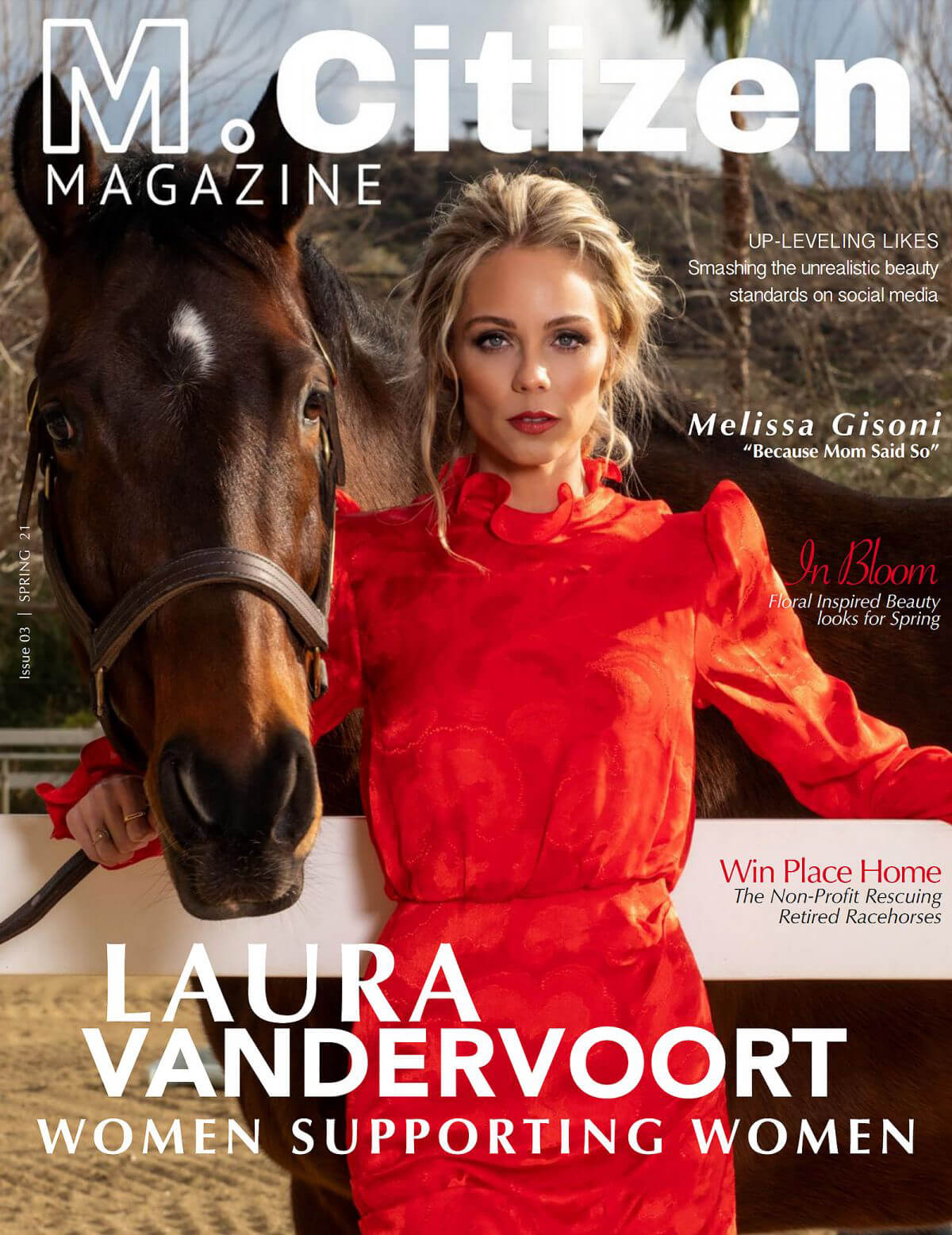 Laura Vandervoort On The Cover Page Of M. Citizen Magazine, Spring 2021