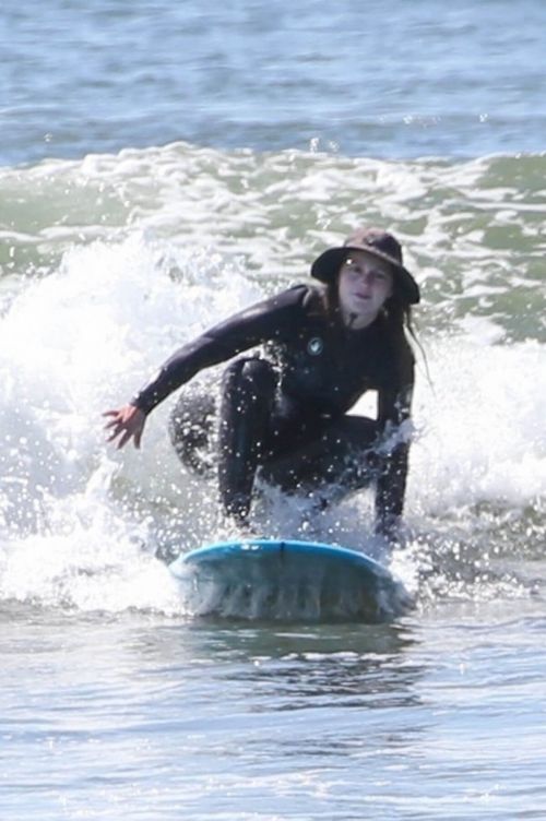 Leighton Meester Out and About Surfing in Malibu 03/20/2021 2