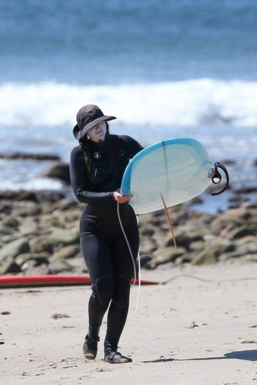 Leighton Meester Out and About Surfing in Malibu 03/20/2021 6