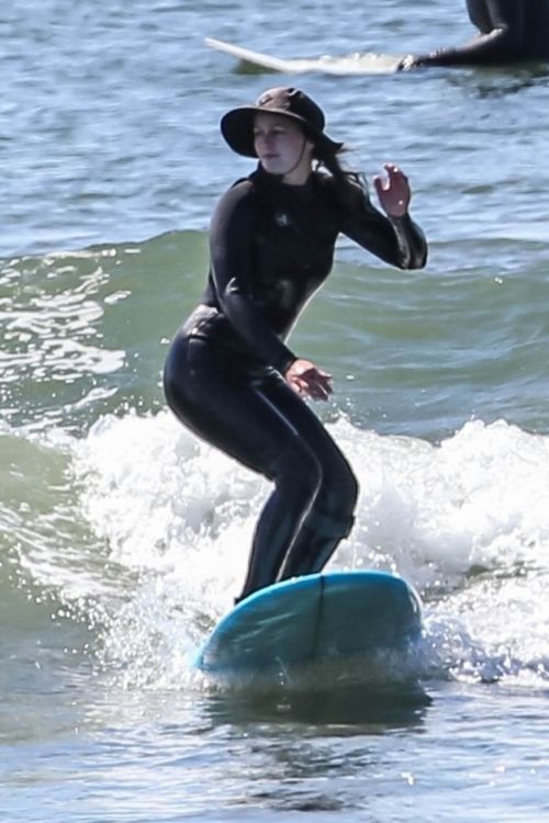 Leighton Meester Out and About Surfing in Malibu 03/20/2021 2