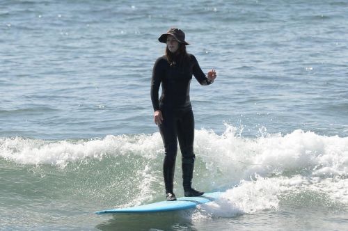 Leighton Meester Out and About Surfing in Malibu 03/20/2021 9