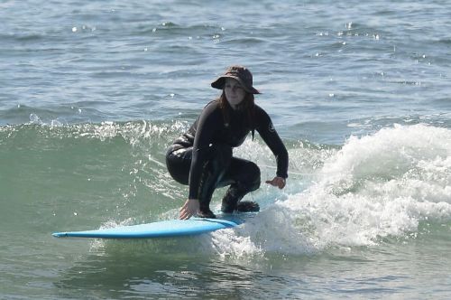 Leighton Meester Out and About Surfing in Malibu 03/20/2021 11