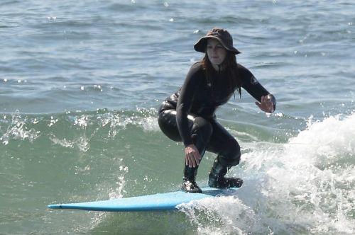 Leighton Meester Out and About Surfing in Malibu 03/20/2021 12