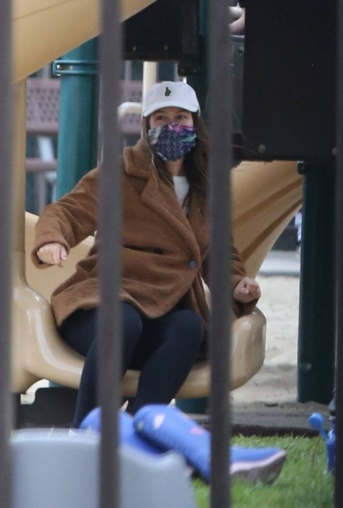 Leighton Meester Seen at a Park in Los Angeles 03/25/2021 2