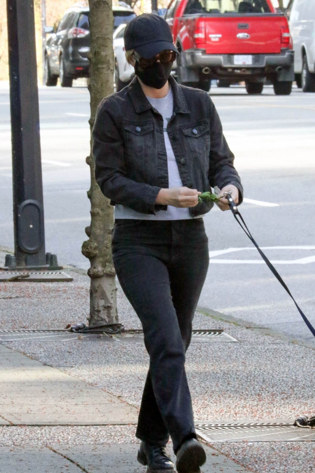 Lili Reinhart Hiking with Her Dog in Vancouver 03/25/2021