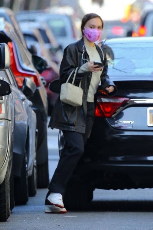 Lily-Rose Depp in Street Style Out and About in New York 03/10/2021