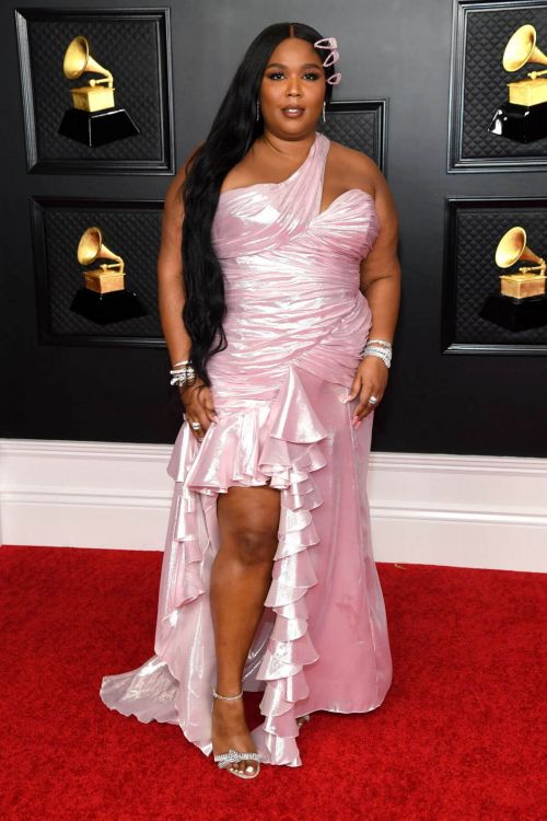 Lizzo Seen at 2021 Grammy Awards in Los Angeles 03/14/2021 4
