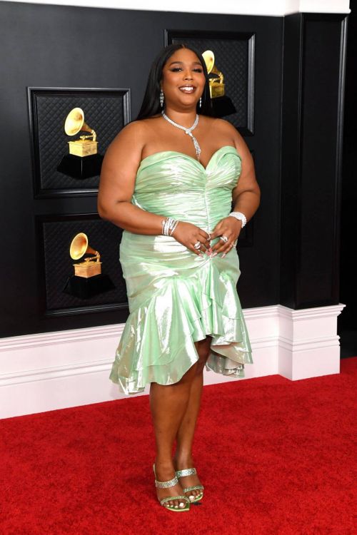 Lizzo Seen at 2021 Grammy Awards in Los Angeles 03/14/2021 2