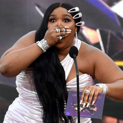 Lizzo Seen at 2021 Grammy Awards in Los Angeles 03/14/2021 6