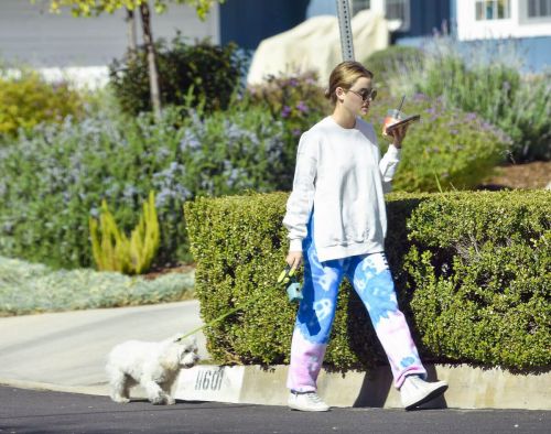 Lucy Hale in Comfy Outfit as She Out with Her Dog in Studio City 02/24/2021 2