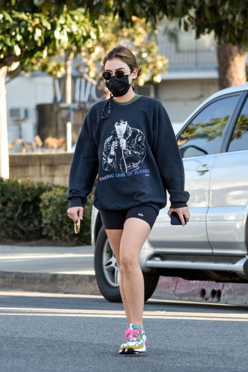 Lucy Hale Out and About for Coffee in Los Angeles 02/24/2021 4