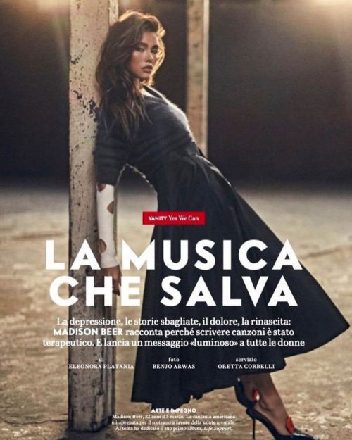 Madison Beer on the cover page of Vanity Fair Magazine, Italy March 2021