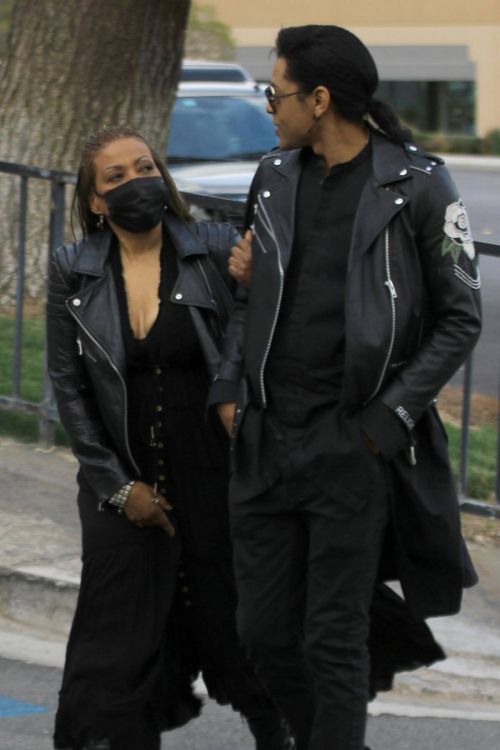 Maxine Jones Seen on the Set of a Music Video in West Hollywood 03/12/2021 5