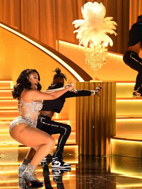 Megan Thee Stallion Give Performance at 63rd Annual Grammy Awards 03/14/2021 2