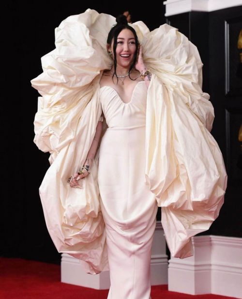 Noah Cyrus attends 2021 Grammy Awards in Los Angeles 03/14/2021