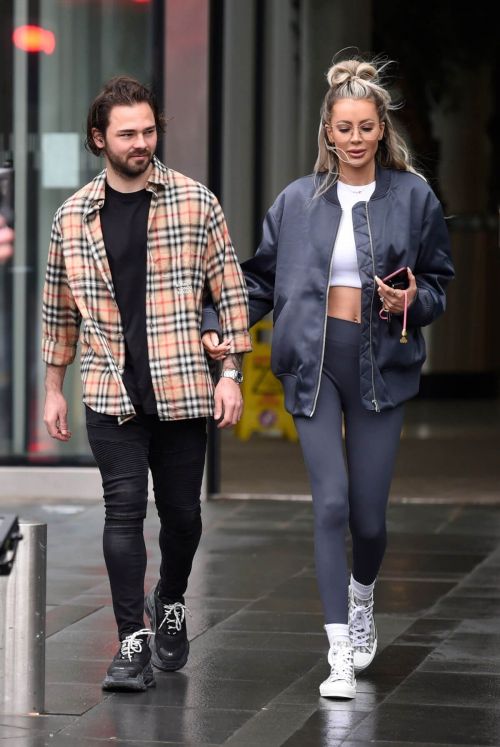 Olivia Attwood and Bradley Dack On The Set Of 