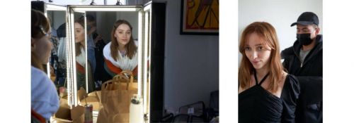 Phoebe Dynevor Poses for Self-Portrait Autumn Winter 2021 Campaign 3