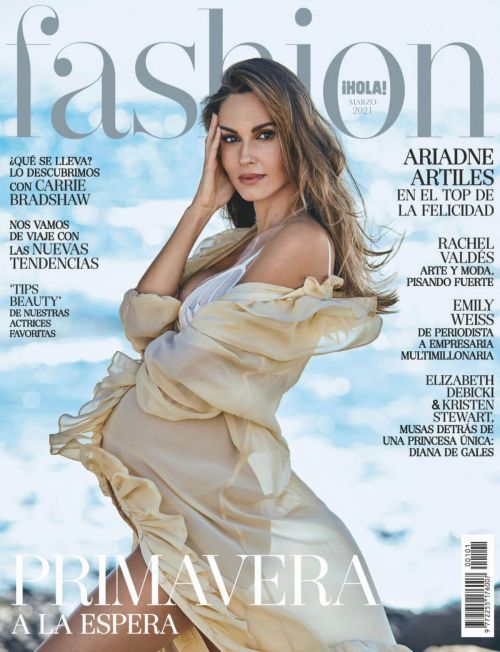 Pregnant Ariadne Artiles On The Cover Page Of Hola Fashion Magazine, March 2021 9