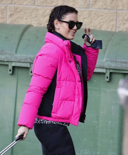 Rebekah Vardy and Andy Buchanan Out and About at Nottingham Ice Rink 02/23/2021