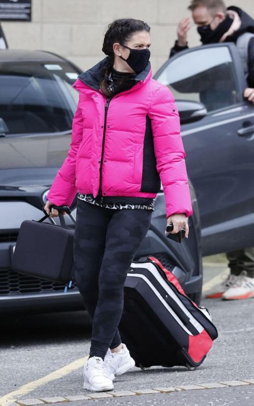 Rebekah Vardy and Andy Buchanan Out and About at Nottingham Ice Rink 02/23/2021 1
