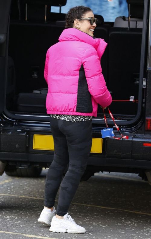 Rebekah Vardy and Andy Buchanan Out and About at Nottingham Ice Rink 02/23/2021 2