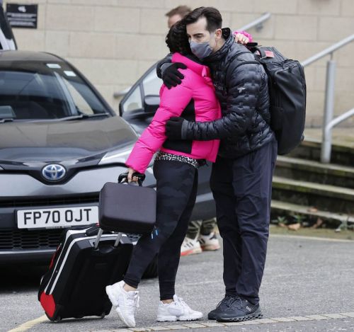 Rebekah Vardy and Andy Buchanan Out and About at Nottingham Ice Rink 02/23/2021 5