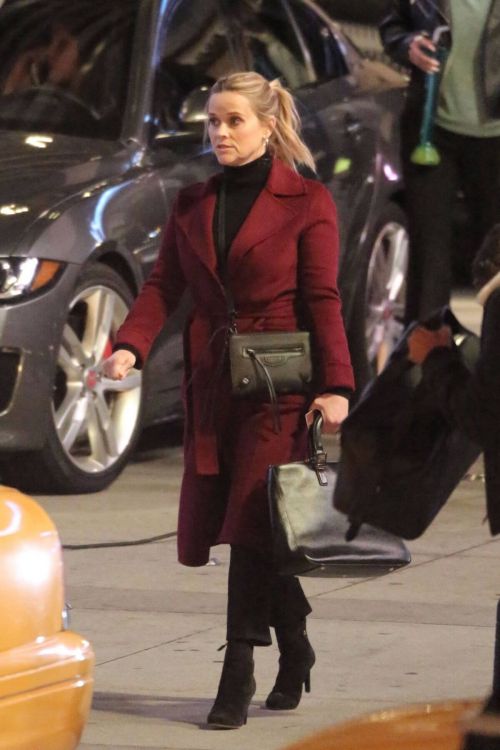Reese Witherspoon Wraps Up Warm as She Spotted on the Set of 